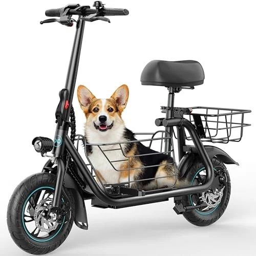 Gyroor C1S-FP9 Electric Scooter with Seat - Rank 10 in Best E Scooter Adult of 2025