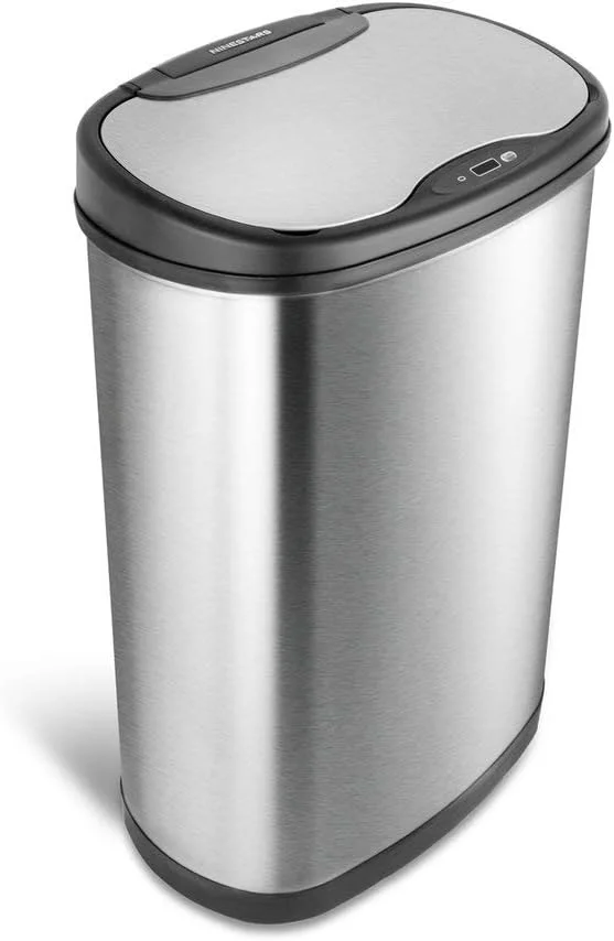 Ninestars Motion Sensor Trash Can 50L Silver - Rank 8 in Best Automatic Trash Can of 2025