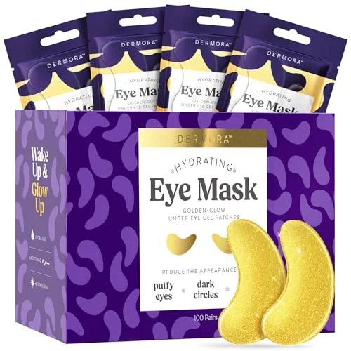 DERMORA Golden Glow Under Eye Patches - Rank 8 in Best Under Eye Patches of 2025