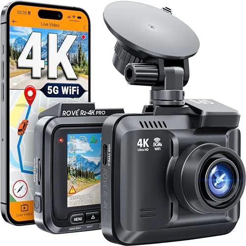 ROVE R2-4K PRO Dash Cam with GPS and WiFi - Rank 2 in Dash Cameras