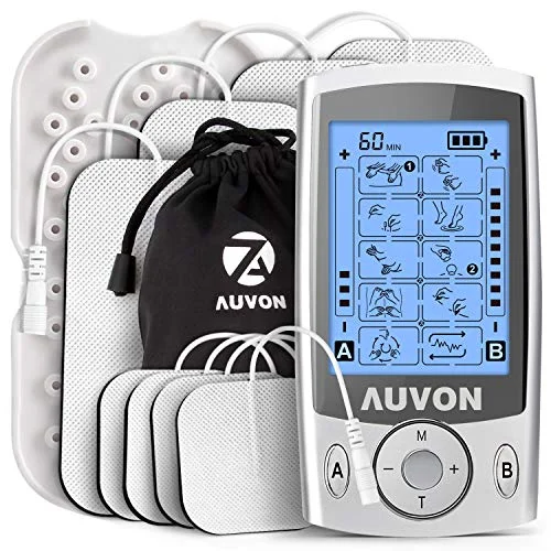 AUVON Dual Channel TENS Muscle Stimulator with Electrode Pads - Rank 8 in Best Tens Units of 2025