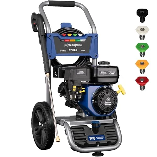 Westinghouse WPX3400 Gas Pressure Washer 3400 PSI - Rank 6 in Best Power Washer of 2025