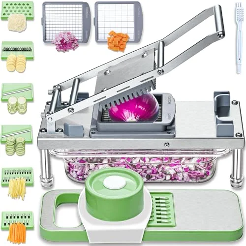 All-in-1 Vegetable Chopper and Mandoline Slicer - Rank 4 in Best Fullstar Vegetable Chopper of 2025