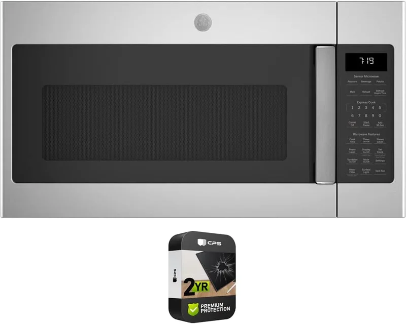 GE JVM7195SKSS 1.9 Cu. Ft. Over-the-Range Microwave Stainless Steel Bundle - Rank 9 in Best General Electric Microwave of 2025