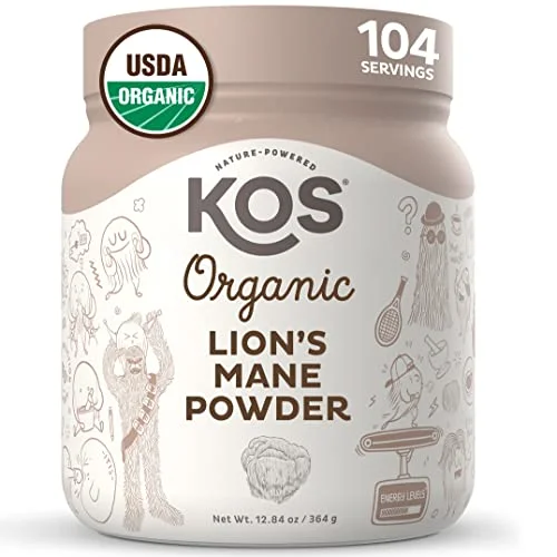 KOS Organic Lion's Mane Powder - Rank 8 in Best Lion's Mane Powder of 2025