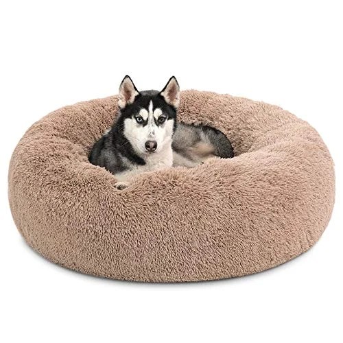Bedsure Calming Dog Bed, Camel, 36 inches - Rank 5 in Best Dog Beds Large Sized of 2025