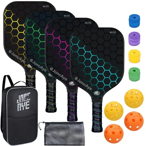 JoncAye Pickleball Paddle Set for Adults and Kids - Rank 8 in Best Pickleball Racket of 2025