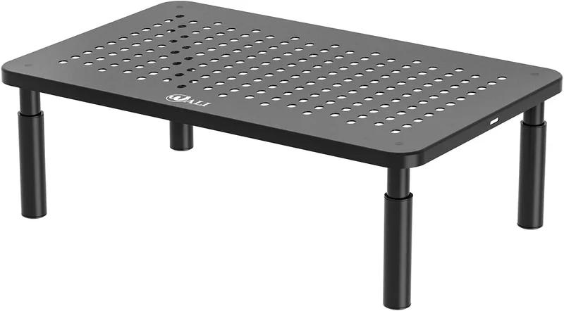 WALI Adjustable Monitor Stand with Storage - Rank 10 in Best Laptop Stands of 2025