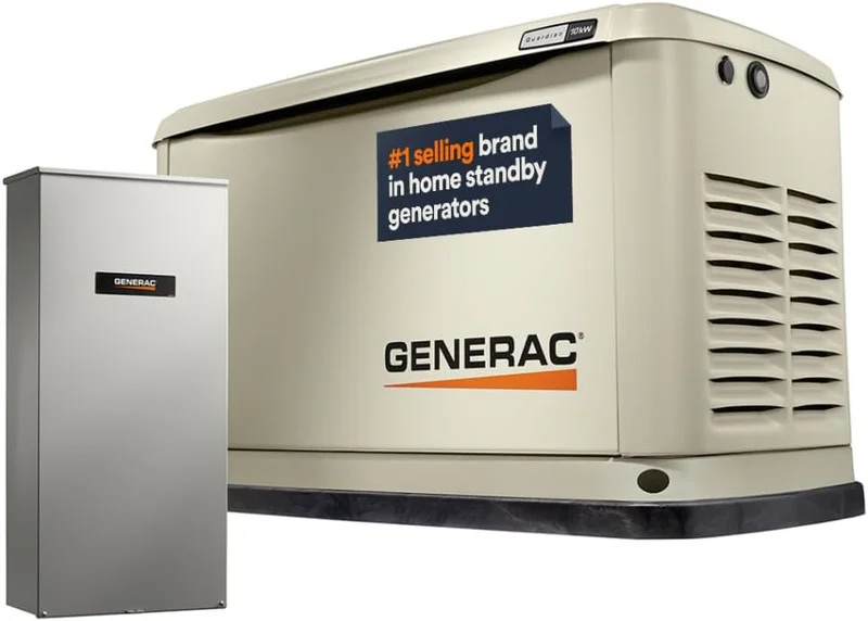 Generac 7172 Guardian 10kW Home Standby Generator - Rank 2 in Best Standby Generator of 2025
