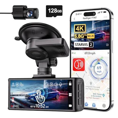 REDTIGER F7N Touch 4K Dash Cam - Rank 6 in Dash Cameras