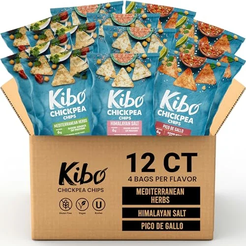 Kibo Foods Chickpea Chips Variety Pack - Rank 2 in Best Low Carb Snack of 2025