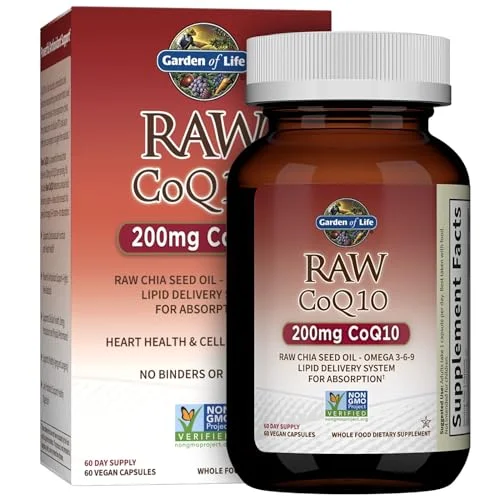 Garden of Life CoQ10 200mg Vegetarian Supplement - Rank 7 in Best Coq10 of 2025