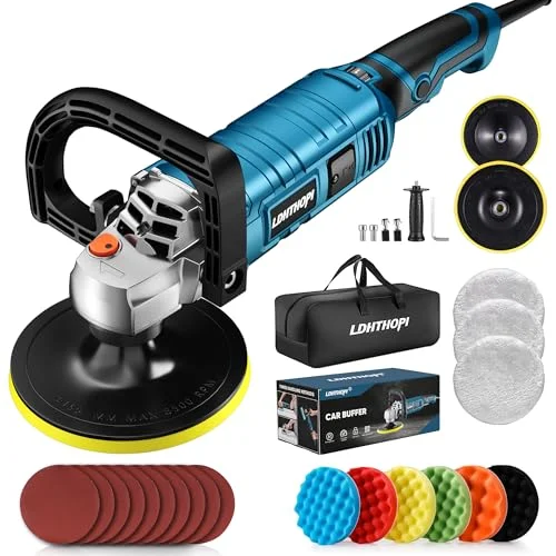 LDHTHOPI 1600W Variable Speed Rotary Polisher - Rank 6 in Best Auto Buffer of 2025