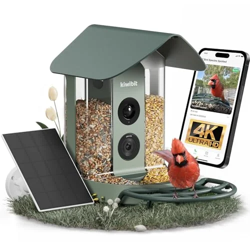 Kiwibit Beako Smart Bird Feeder 4K Camera - Rank 6 in Best Samrt Bird Feeder of 2025