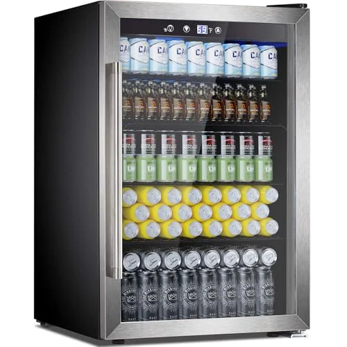 Joy Pebble Beverage Refrigerator 145 Can Fridge - Rank 7 in Best Glass Door Mini Fridge of 2025