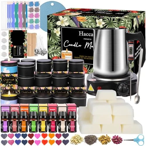 Complete Candle Making Kit with Wax Melter - Rank 9 in Best Candle Making Kit of 2025