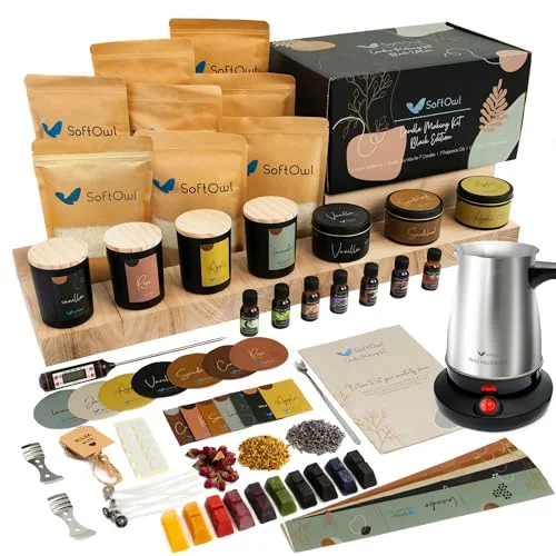 SoftOwl Soy Candle Making Kit Black Edition - Rank 8 in Best Candle Making Kit of 2025