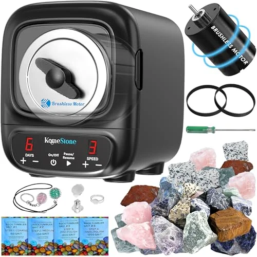 KomeStone K2 Elite Rock Tumbler Kit - Rank 2 in Best Rock Tumblers of 2025