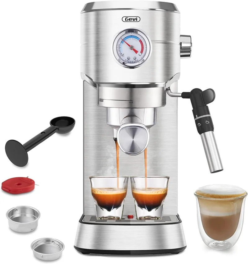 Gevi 20 Bar Espresso Machine with Automatic Milk Frother - Rank 3 in Best Espresso Makers of 2025