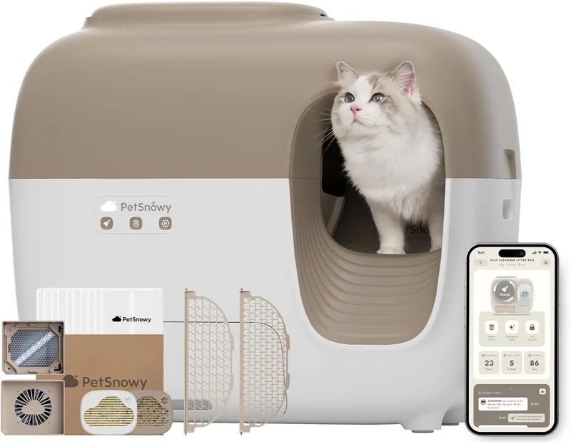 PetSnowy 2024 Premium Snow+ Self Cleaning Cat Litter Box - Rank 4 in Best Litter Box For Cats of 2025