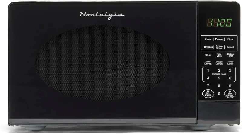 Nostalgia Retro Microwave Oven Black - Rank 9 in Best Microondas of 2025