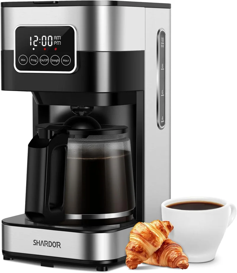 SHARDOR Programmable Coffee Maker - Rank 10 in Best Drip Coffee Makers of 2025