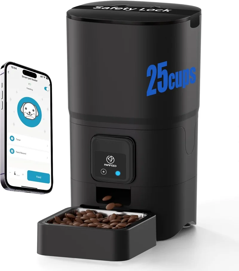 PAPIFEED WiFi Automatic Pet Feeder with Alexa - Rank 8 in Best Automatic Dog Feeder of 2025