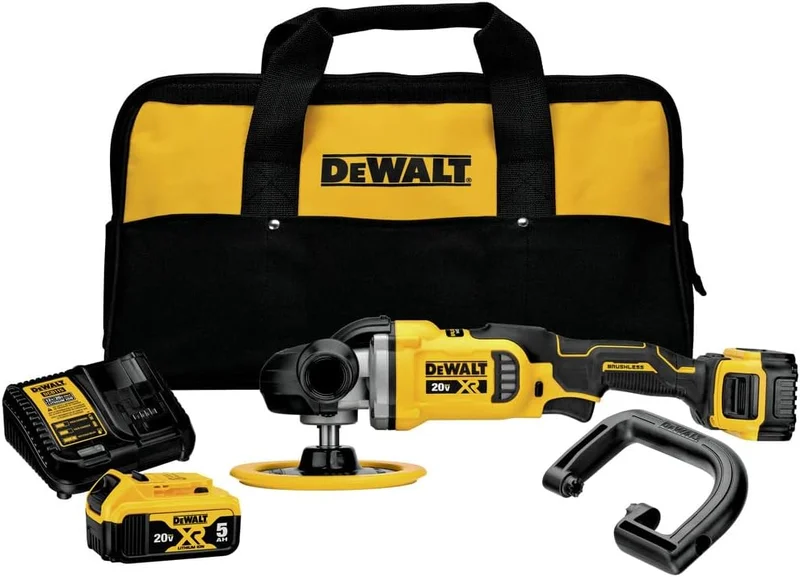 DEWALT 20V MAX XR Cordless Polisher Kit - Rank 10 in Best Auto Buffer of 2025