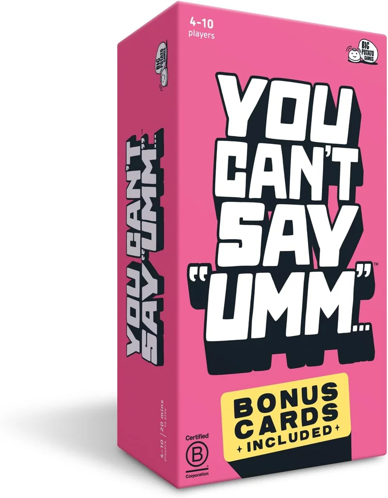You Can't Say UMM Party Game - Rank 2 in Best New Board Games of 2025