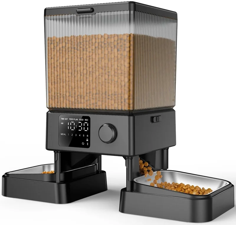 oneisall Dual Cat Automatic Feeder 5L - Rank 2 in Best Automatic Dog Feeder of 2025