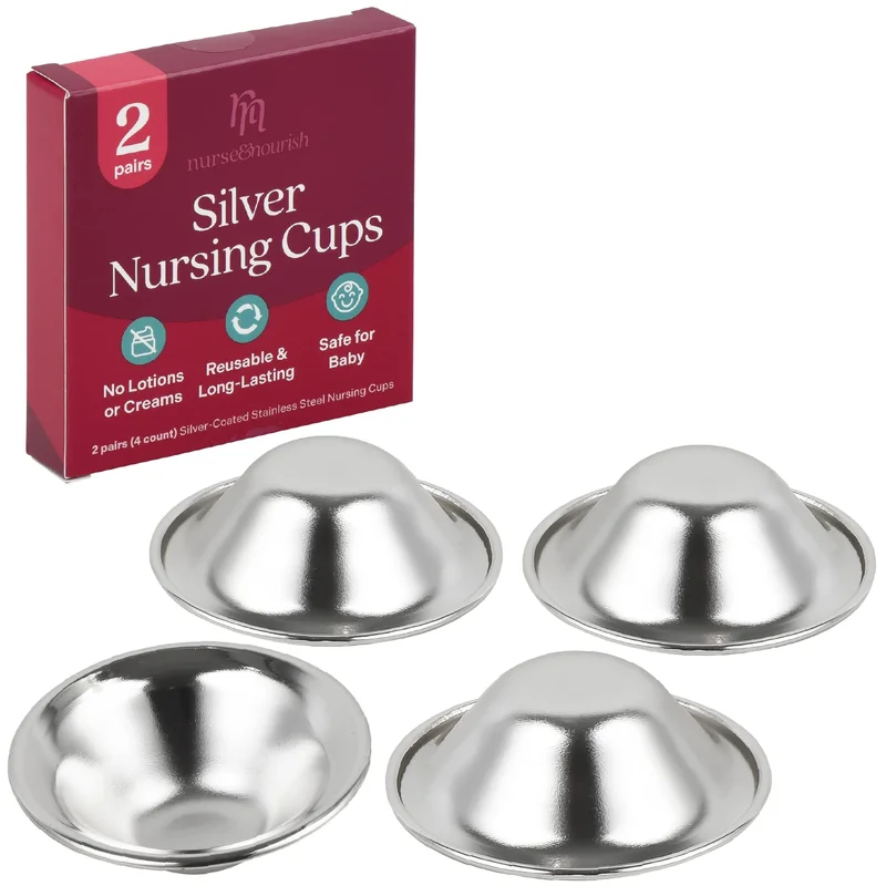 Nurse & Nourish Silver Nursing Cups - Rank 5 in Best Nipple Shield of 2025