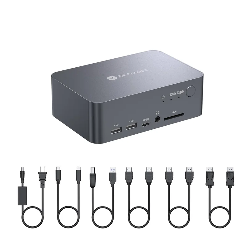AV Access Dual Monitor KVM Docking Station - Rank 2 in Best Kvm Switch of 2025