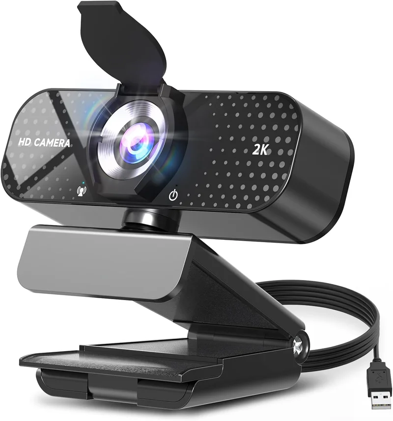 TRAUSI 2K HD Webcam with Mic - Rank 7 in Best Web Camera of 2025