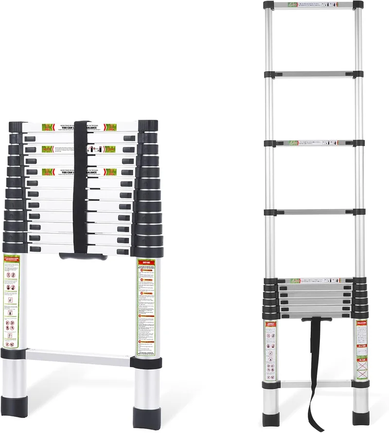 RIKADE 12.5FT Telescoping Attic Ladder - Rank 8 in Best Telescoping Ladder of 2025