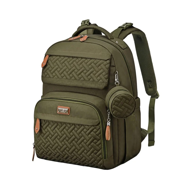 BabbleRoo Diaper Bag Backpack, Army Green - Rank 4 in Best Diaper Bags of 2025