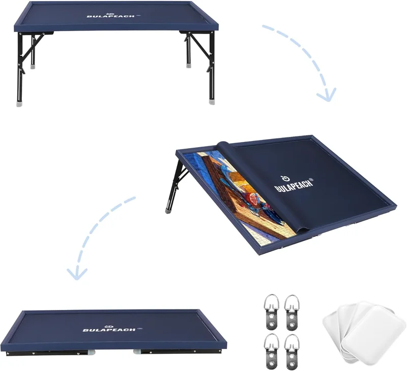 BULAPEACH Puzzle Table with Folding Legs - Rank 10 in Best Puzzle Table With Legs of 2025