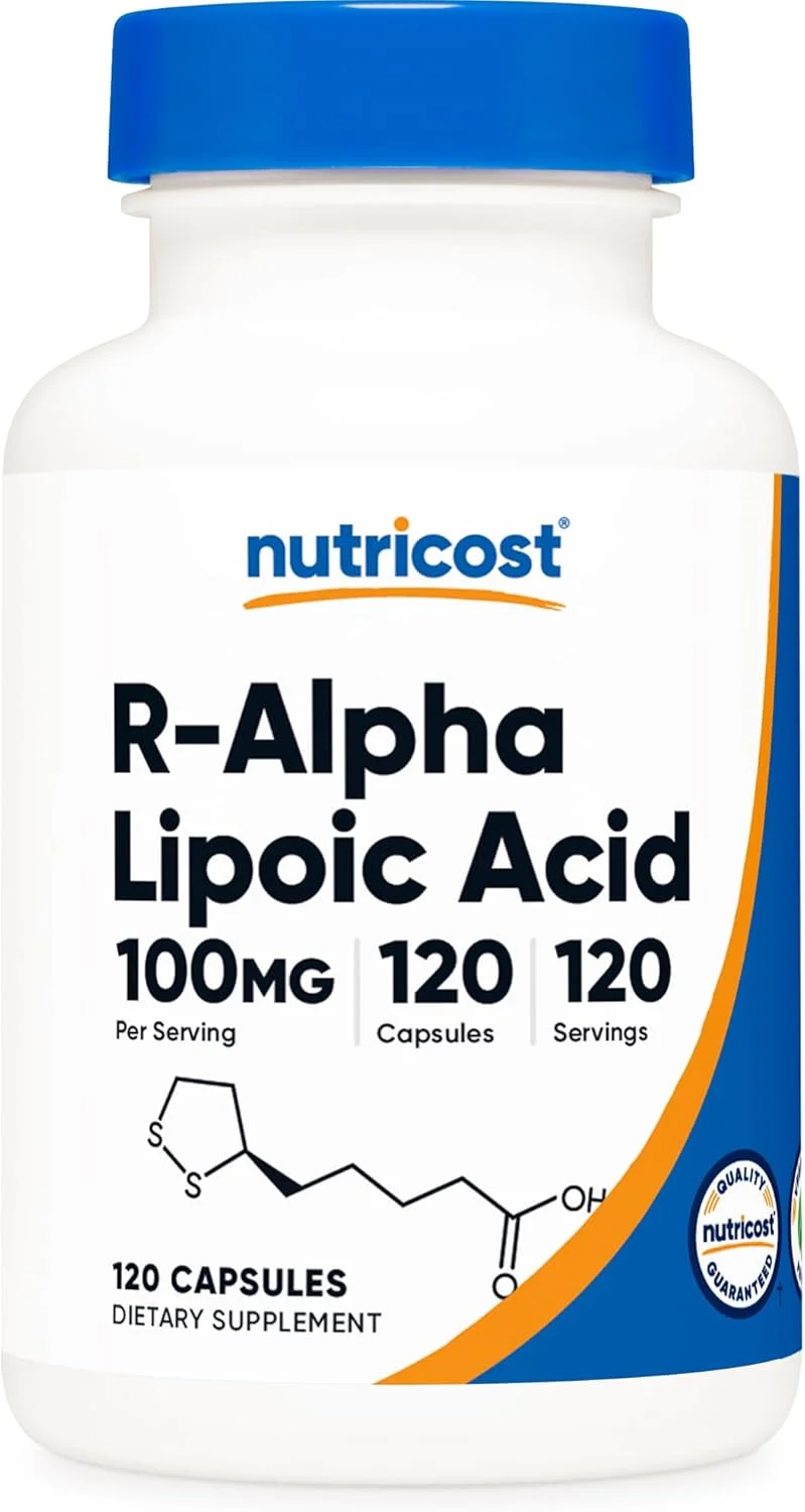 Nutricost R-Alpha Lipoic Acid 100mg, 120 Veggie Capsules - Rank 4 in Best Alpha Lipoic Acid 600mg of 2025