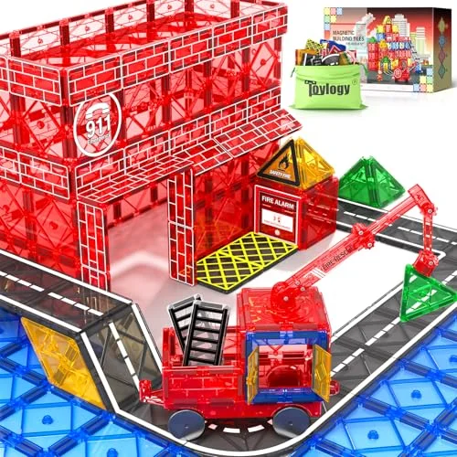 Magnetic Tiles Road Set with Crane - Rank 8 in Best Magnetic Tiles of 2025