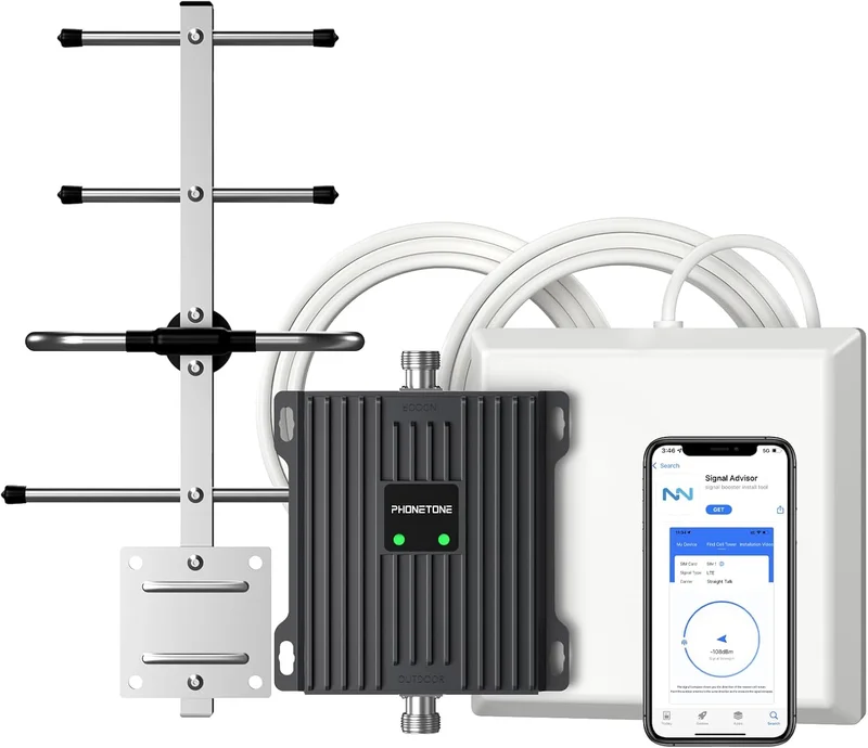 Phonetone Dual Band Cell Signal Booster - Rank 7 in Best Signal Boosters of 2025