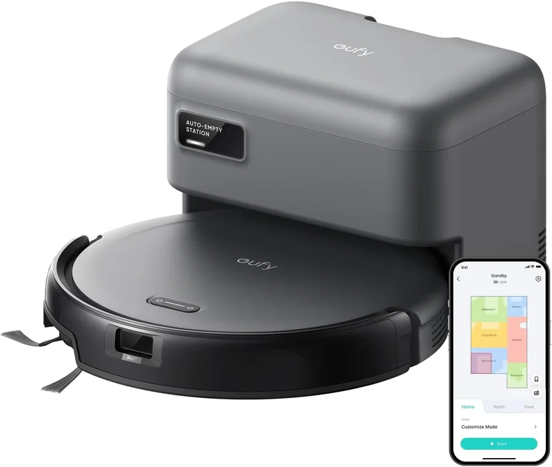Eufy C10 Robot Vacuum with Self-Emptying Station - Rank 2 in Best Robot Vacuum of 2025