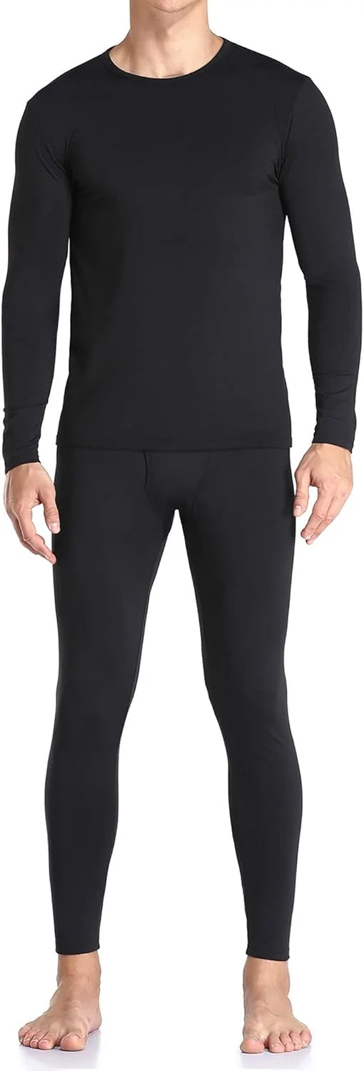 WEERTI Men's Fleece-Lined Thermal Underwear Set - Rank 8 in Best Long Johns For Men of 2025