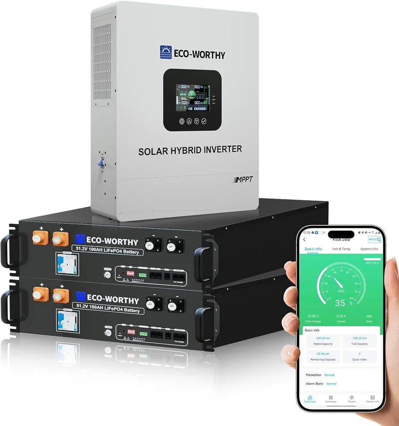 ECO-WORTHY Home Power Station Backup 10240Wh - Rank 6 in Best Home Battery of 2025