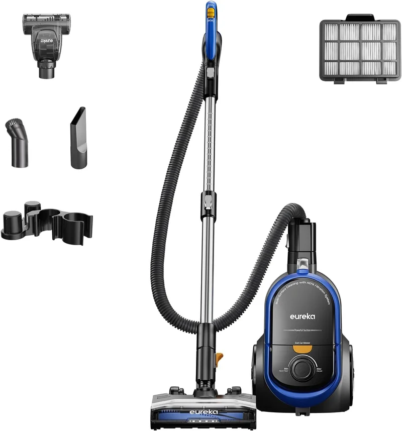 Eureka Pet Friendly Canister Vacuum NEN186BL - Rank 2 in Best Canister Vacuum of 2025
