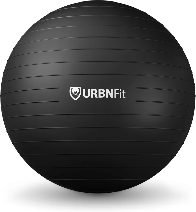 URBNFit Exercise Ball - 30 Inch, Black - Rank 4 in Best Exercise Ball of 2025