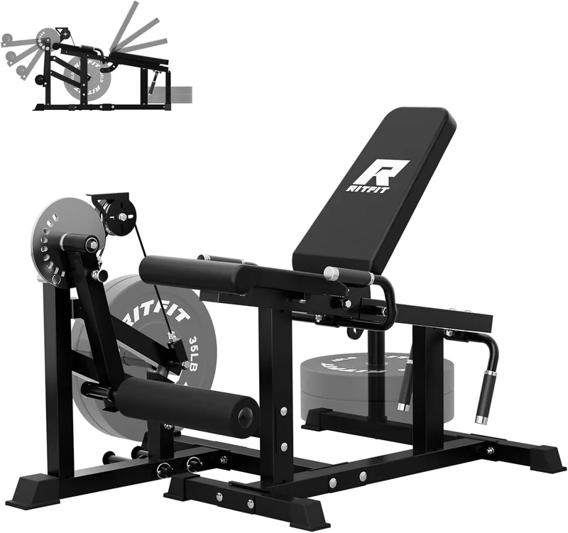 RitFit Adjustable Leg Extension and Curl Machine - Rank 8 in Best Leg Machines of 2025