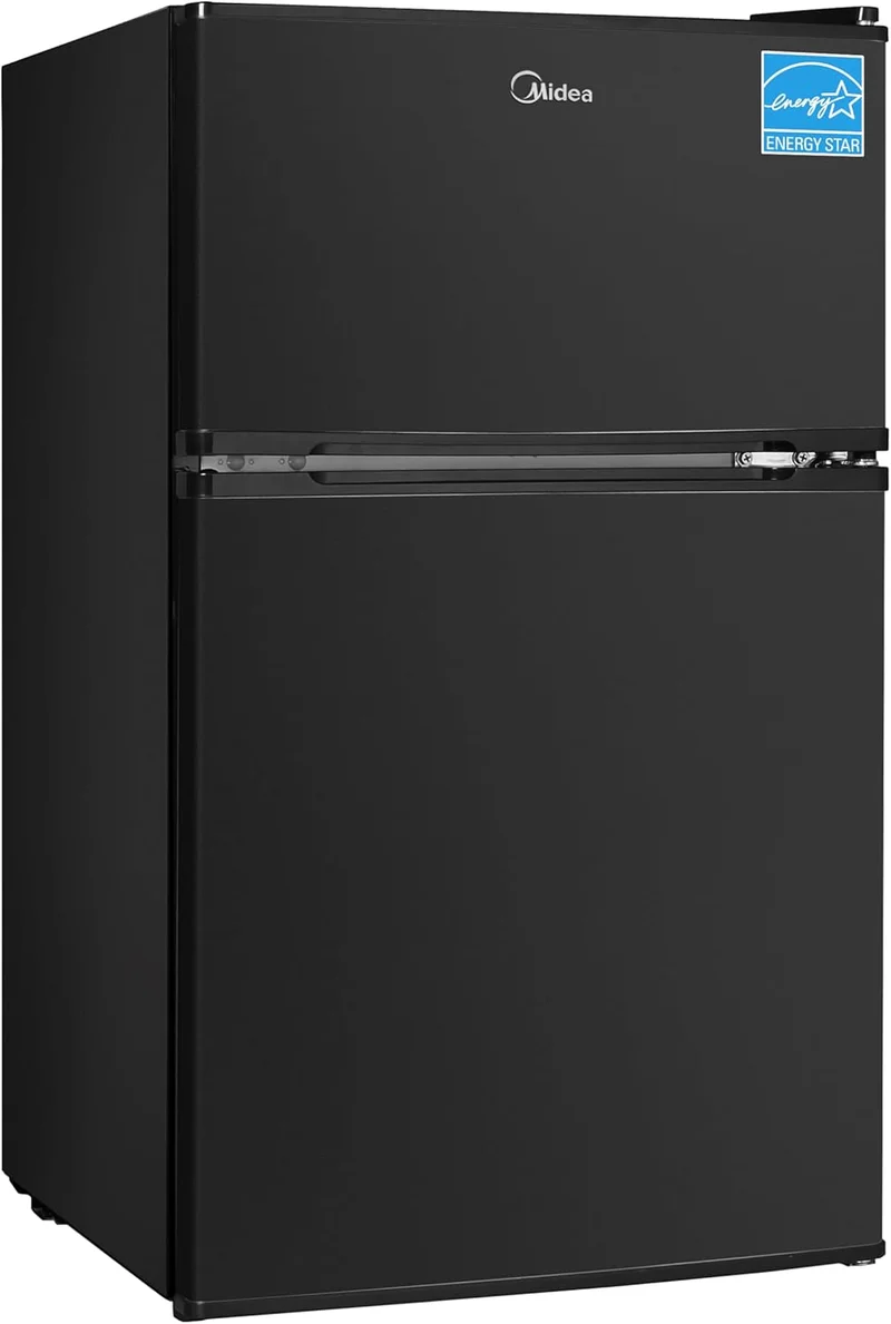 Midea WHD-113FB1 Double Door Mini Fridge 3.1 cu ft Black - Rank 3 in Best Mini Fridge With Freezer of 2025