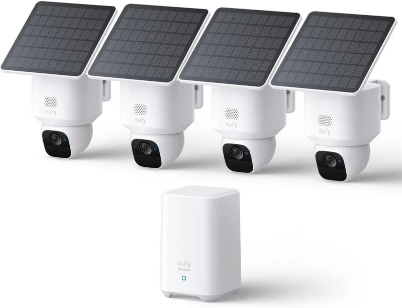 Eufy Security SoloCam E30, 4-Cam Kit - Rank 3 in Best Eufy Cameras of 2025