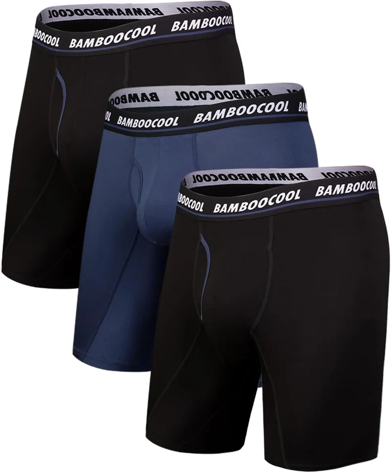 Bamboo Cool Men's Long Leg Sports Boxer Briefs - Rank 9 in Best Long Underwear For Men of 2025