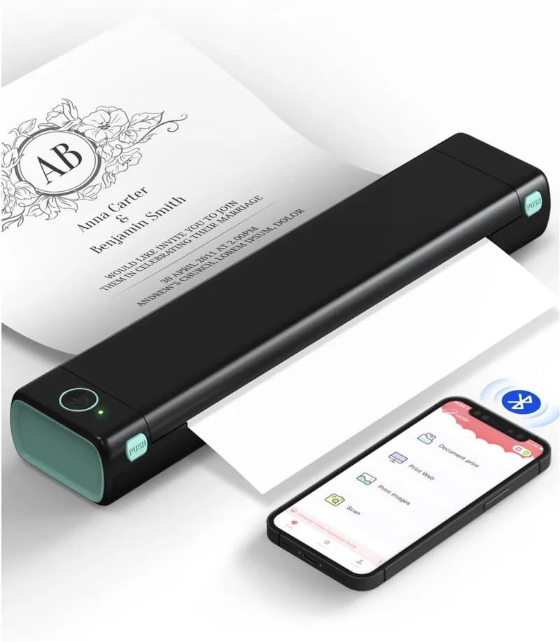 Phomemo M08F Portable Wireless Thermal Printer - Rank 7 in Best Phone Printer of 2025