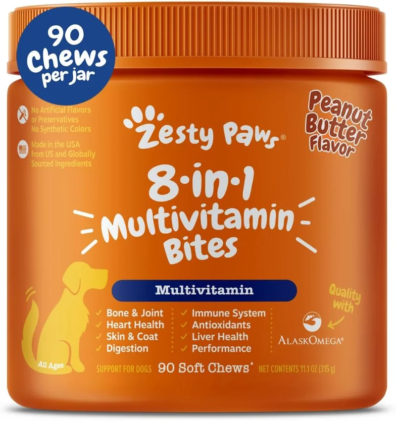 Zesty Paws Dog Multivitamin Chewables - Rank 3 in Best Dog Snack of 2025